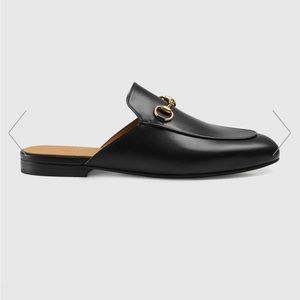 Gucci Princeton Leather Backless Loafers